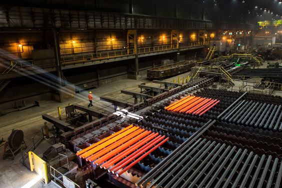 کارخانه ساخت میلگرد به روش نورد گرم